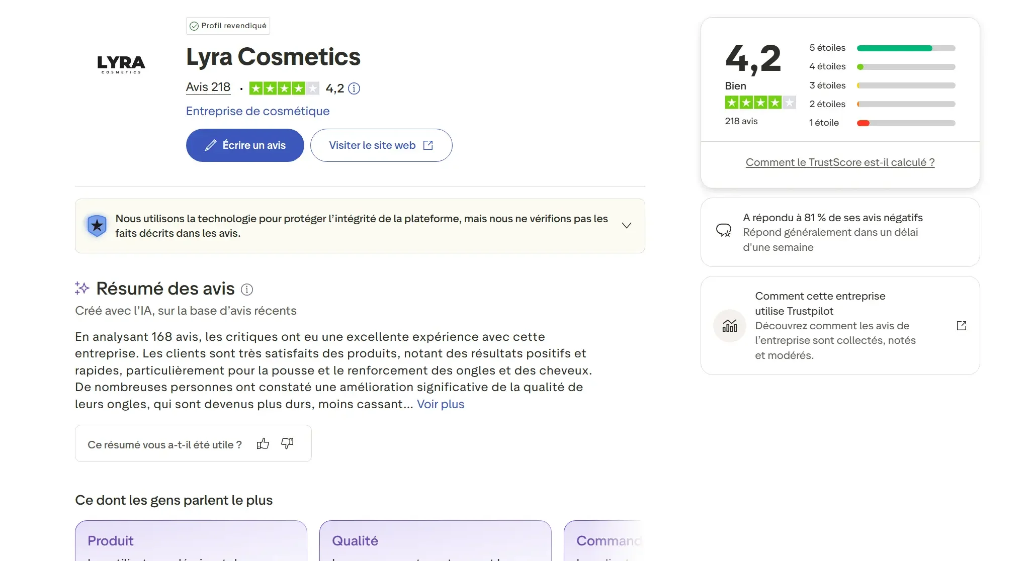 Lyra cosmetics : avis complet sur la marque et ses soins
