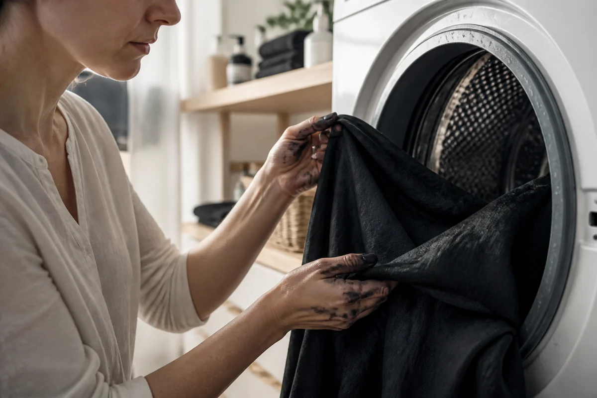 teindre des vêtements en noir