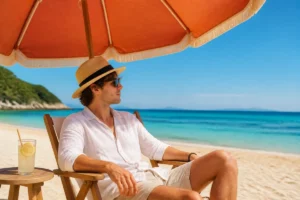 peut on bronzer sous un parasol