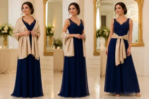 Comment porter un châle sur une robe de soirée avec élégance